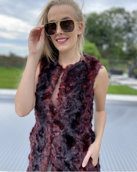Vesta dámská Pinko dlouhá barevná